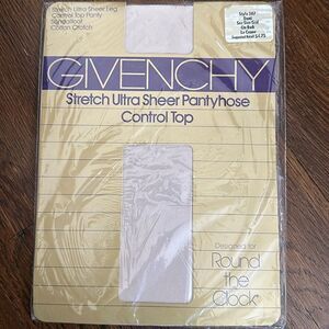 Vintage 1985‎ new in packaging Givenchy stretch ultra sheer pantyhose